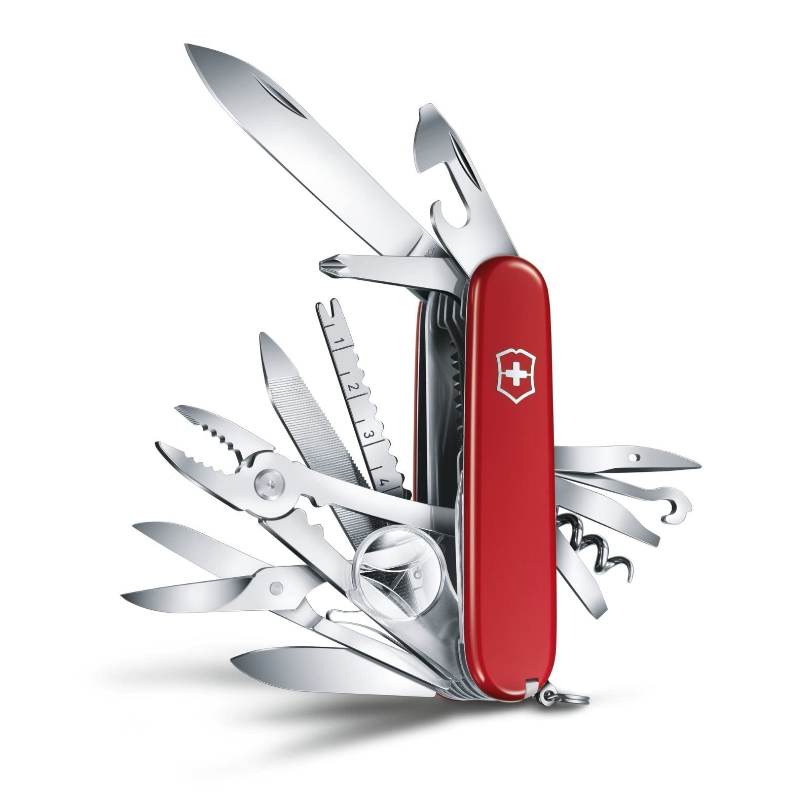 VICTORINOX(ビクトリノックス) スイスチャンプ 全6色 スイス・アーミーナイフ 多機能 ナイフ 防災グッズ アウトドア キャンプ プライヤー  はさみ ルーペ付き 33機能を搭載したスイス製マルチツール コンパクト防災グッズ 十徳ナイフ 【国内正規品】 - メルカリ