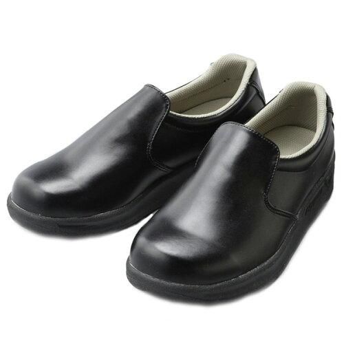 2営業日で発送 NISSHIN RUBBER 日進ゴム 日進 耐滑樹脂先芯入り厨房シューズ V5100 黒 24.5cm V5100BK24.5 5256