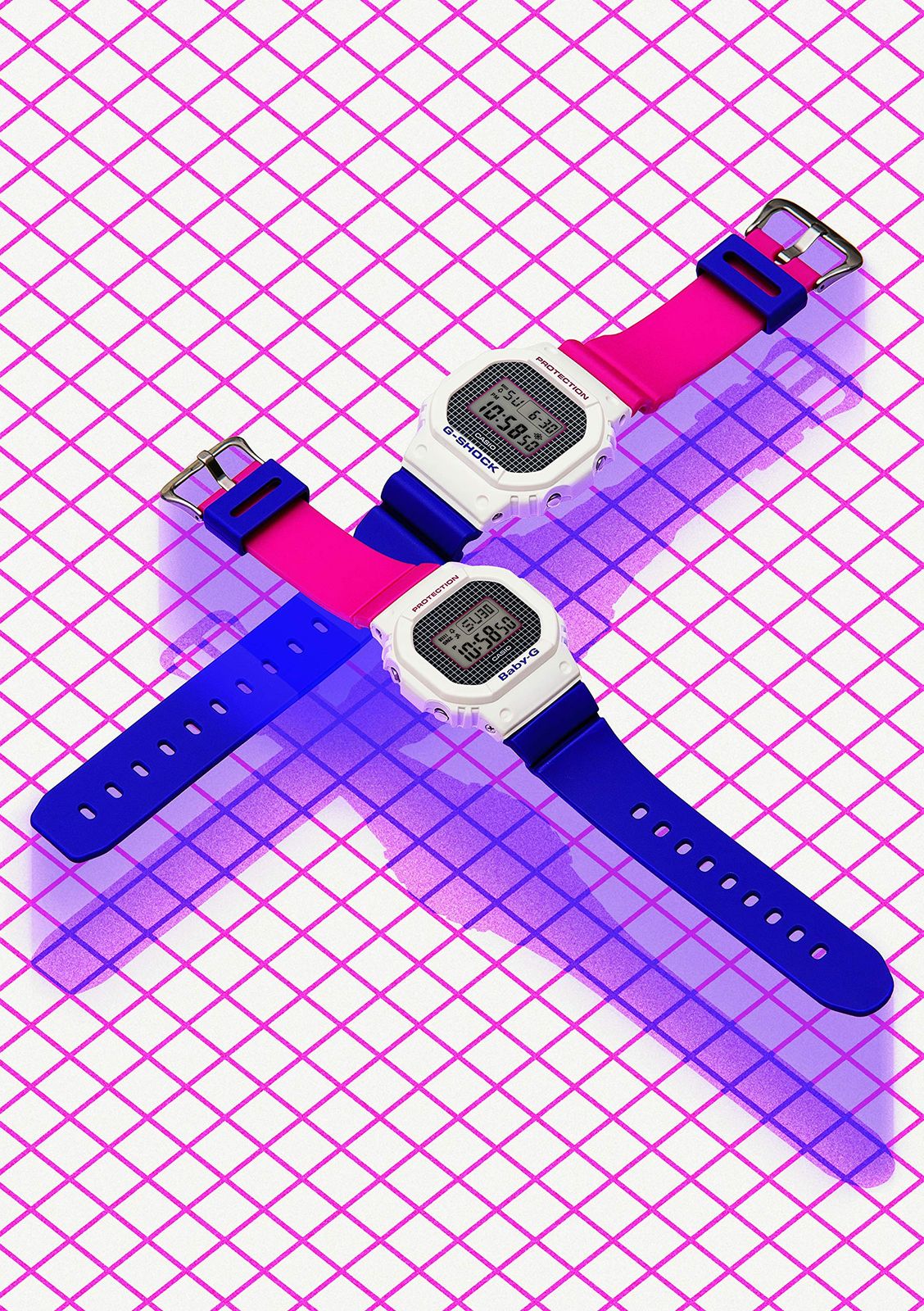 カシオ 腕時計 ジーショック スローバック 1990 s DW-5600 THB-7 JF メンズ