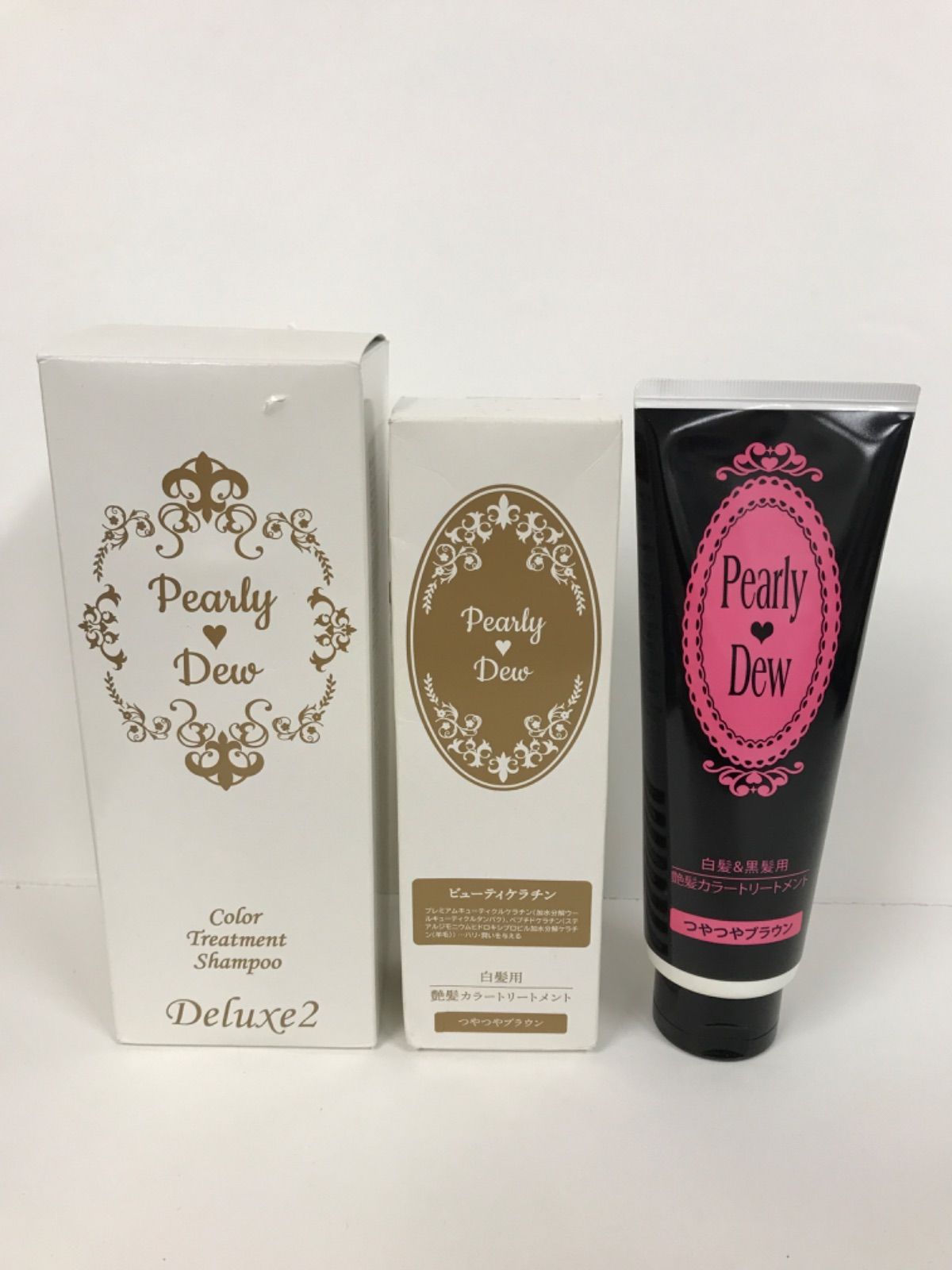 Pearly Dew 白髪用カラートリートメント 3個セット せわしなく