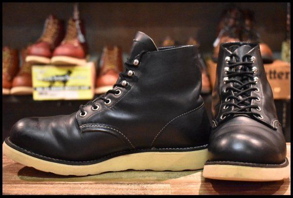 8EE LEGEND 犬タグ 99年 レッドウィング 8165 アイリッシュセッター ブラッククローム プレーントゥ ブーツ redwing HOPESMORE FD398