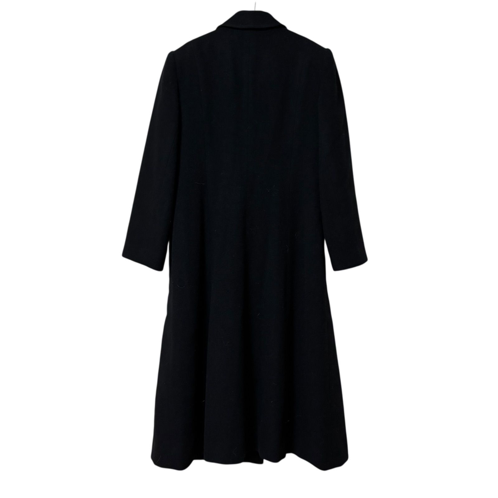 jun ashida カシミア ブラック ロングコート イタリア製 Z1540 jun ashida ジュンアシダ ロングコート チェスターコート