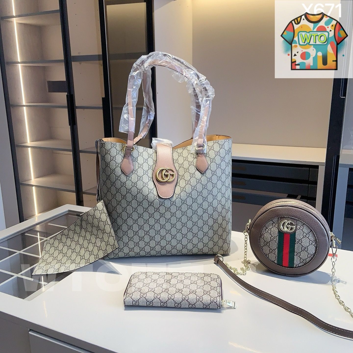 GUCCIトートバッグ 楽天市場】グッチ トートバッグ ジャンボGG キャンバス ブラウン