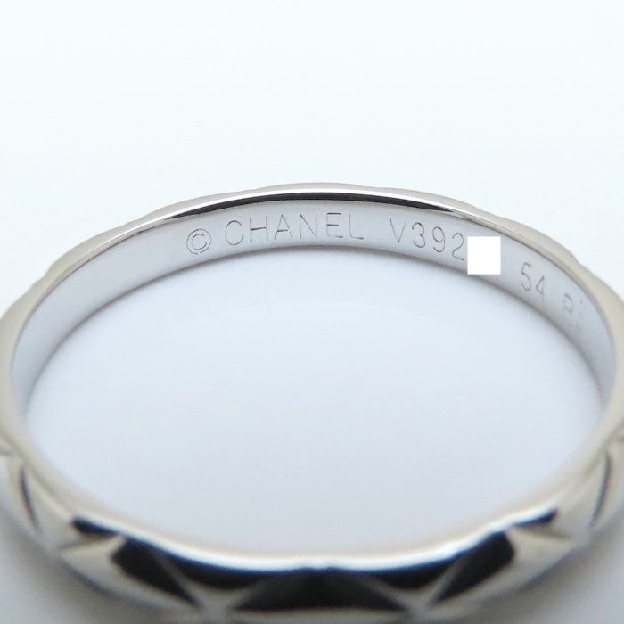 CHANEL シャネル　ココクラッシュ　マトラッセリング　プラチナ　Pt950 シャネル CHANEL ココクラッシュリングスモール プラチナ pt950