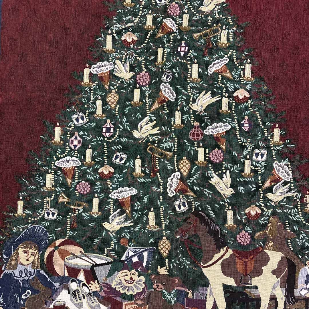 VINTAGE - vintageラグ カーペット クリスマスツリー プレゼント 667 vintageラグ カーペット USA製 スター クリスマスツリー 2066