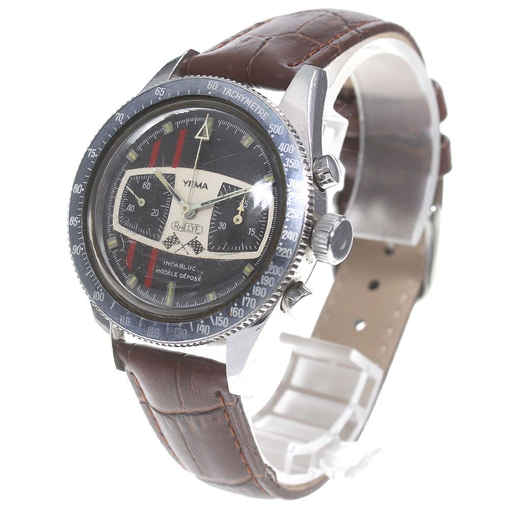 NOA ノア クロノグラフ オートマ 黒ラバー 腕時計  MM003