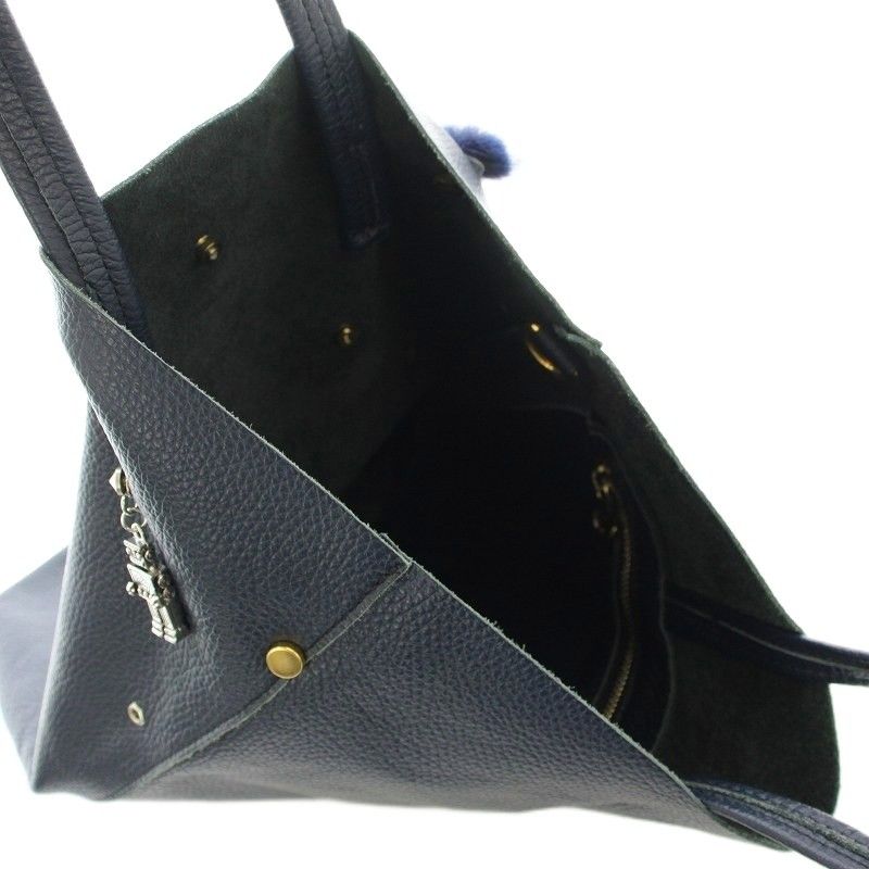 バゴロ Bagolo レザー トートバッグ 2WAY ショルダー バッジ付き