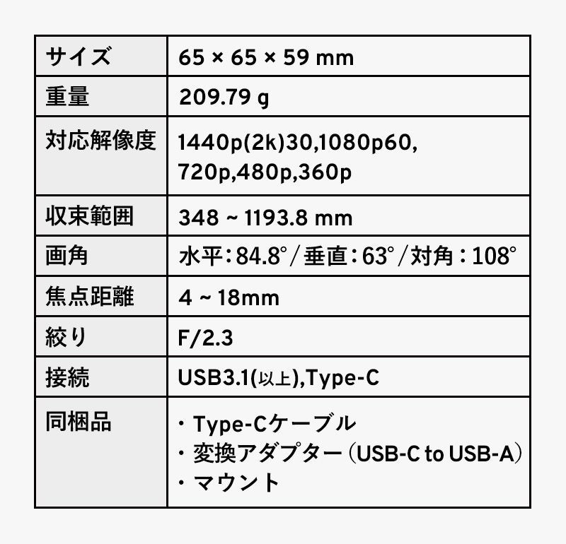 WEBカメラ