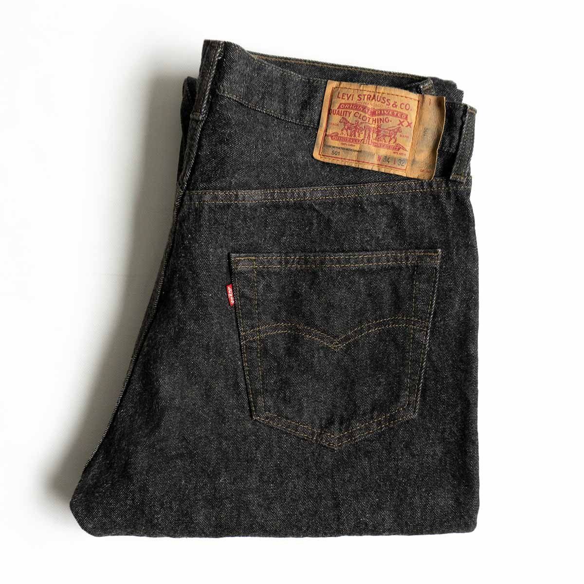 ミントコンディション 90’s USA製 Levi’s 501 先染めブラック