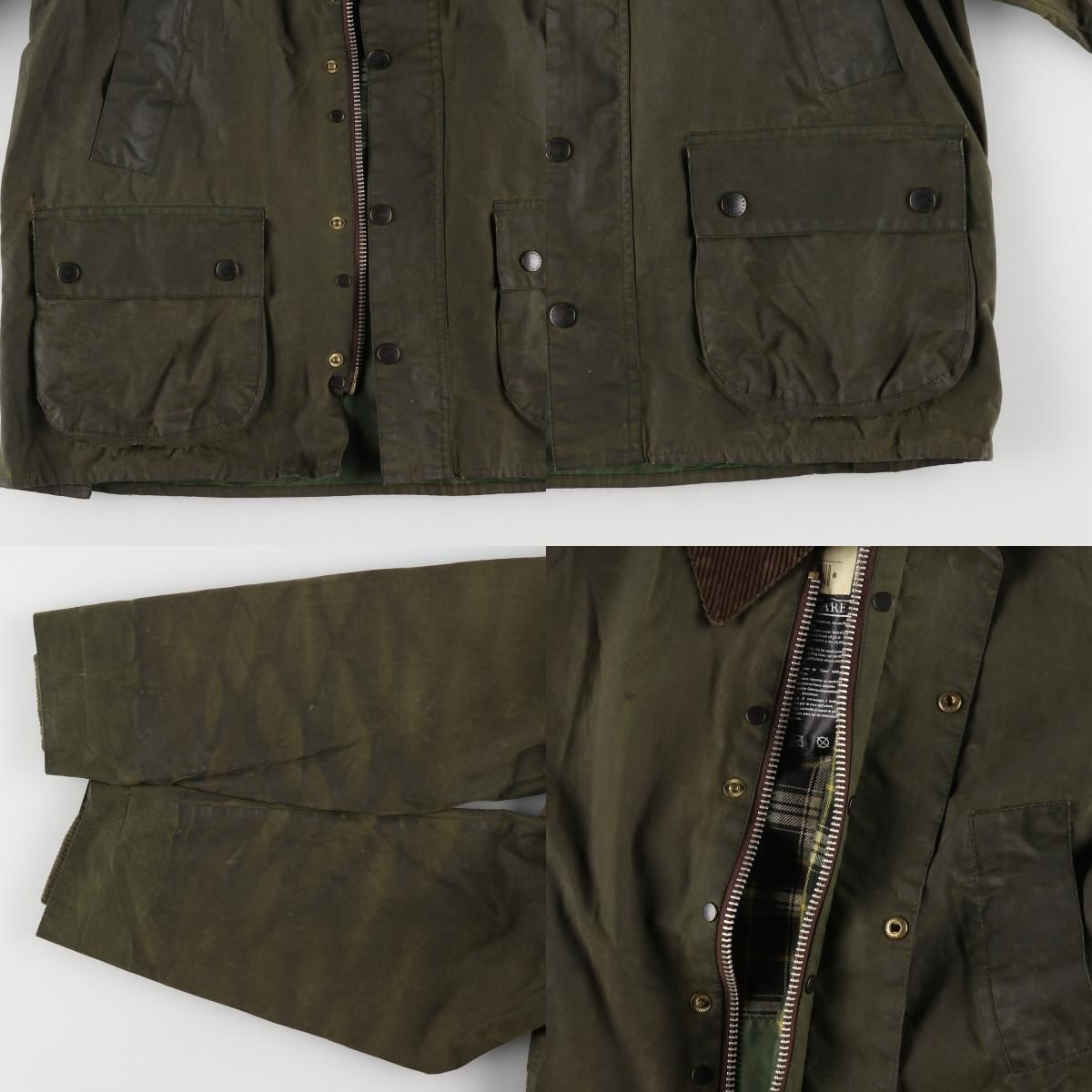 90年代 Barbour BEDALE ビデイル38インチ3ワラント 4つポケ VINTAGE】88s 3warrant Barbour 4pocket BEDALE Navy C38 - 毎日