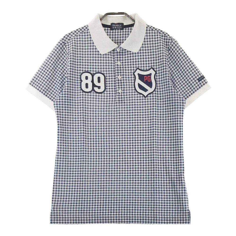 サイズ：5 PEARLY GATES パーリーゲイツ 半袖ポロシャツ チェック柄