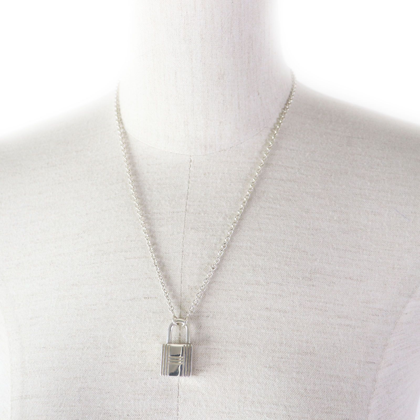 美品◎HERMES エルメス AG925 カデナ チェーン ネックレス／ペンダント