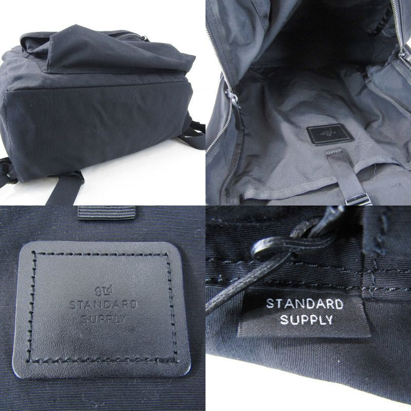 STANDARD SUPPLY スタンダードサプライ デイパック SIMPLICITY DAILY DAYPACK 60/40クロス コットン ナイロン ブラック 黒  61000733