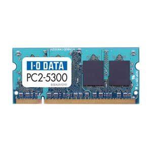 I-O DATA 1Gbit DRAM搭載 PC2-5300(DDR2-667) DDR2 S.O.DIMM 1GB ...