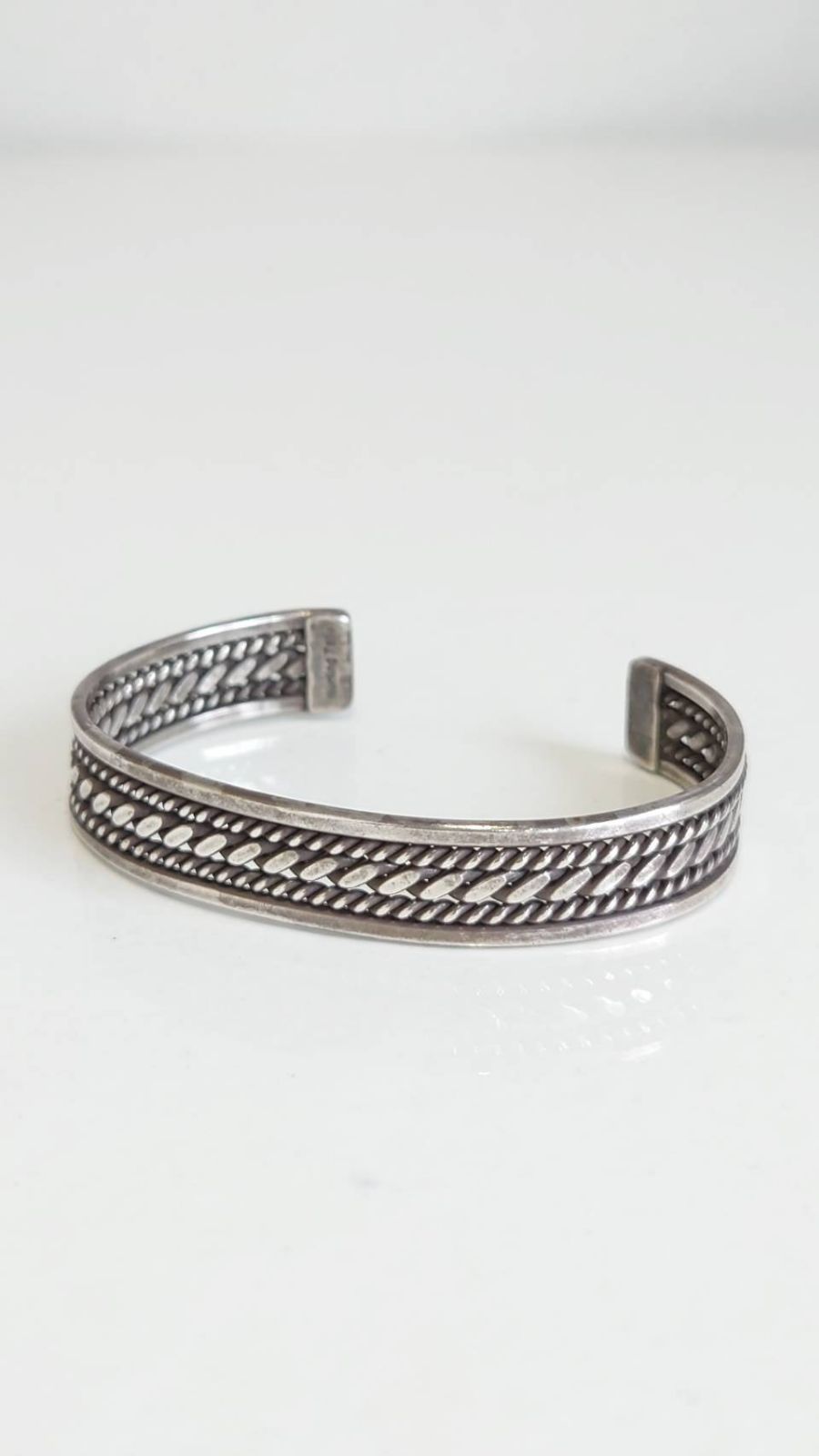 希少｜ナバホ族 カレン族 ヴィンテージ 925 シルバーバングル 1LDK