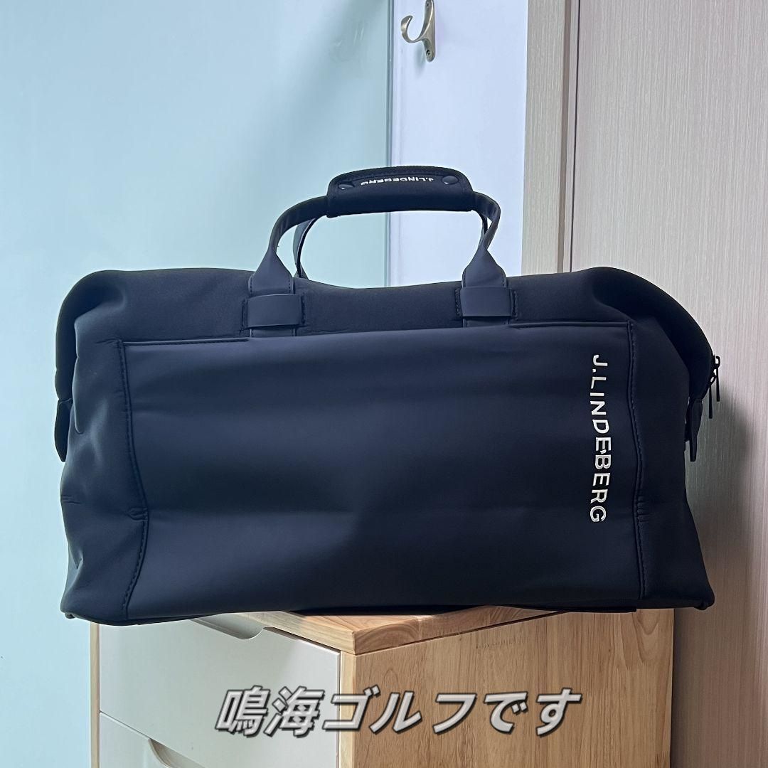 新品】ＪLINDEBERG ジェイリンドバーグ ブラック ボストンバッグ - メルカリ