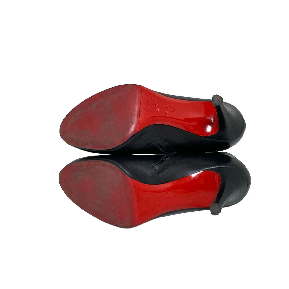 ✨ルブタン レッドソール ブーツ 36 黒 本革 CHRISTIAN LOUBOUTIN(クリスチャンルブタン) ブーティ 36