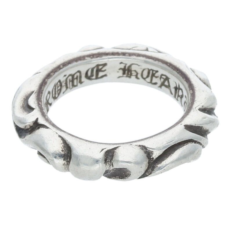 クロムハーツ SCRL BAND/スクロールバンド シルバーリング メンズ 1.5  