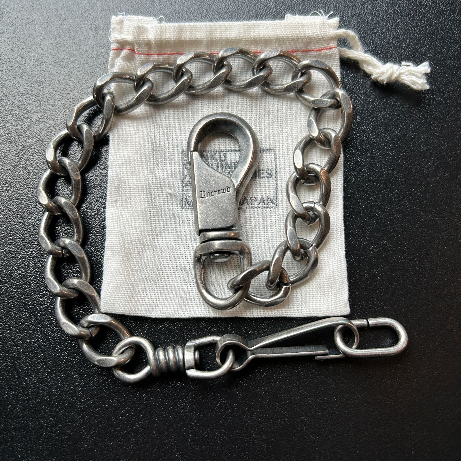 UNCROWD】 WALLET CHAINS 410㎜ シルバー UC-900 新品未使用 アン