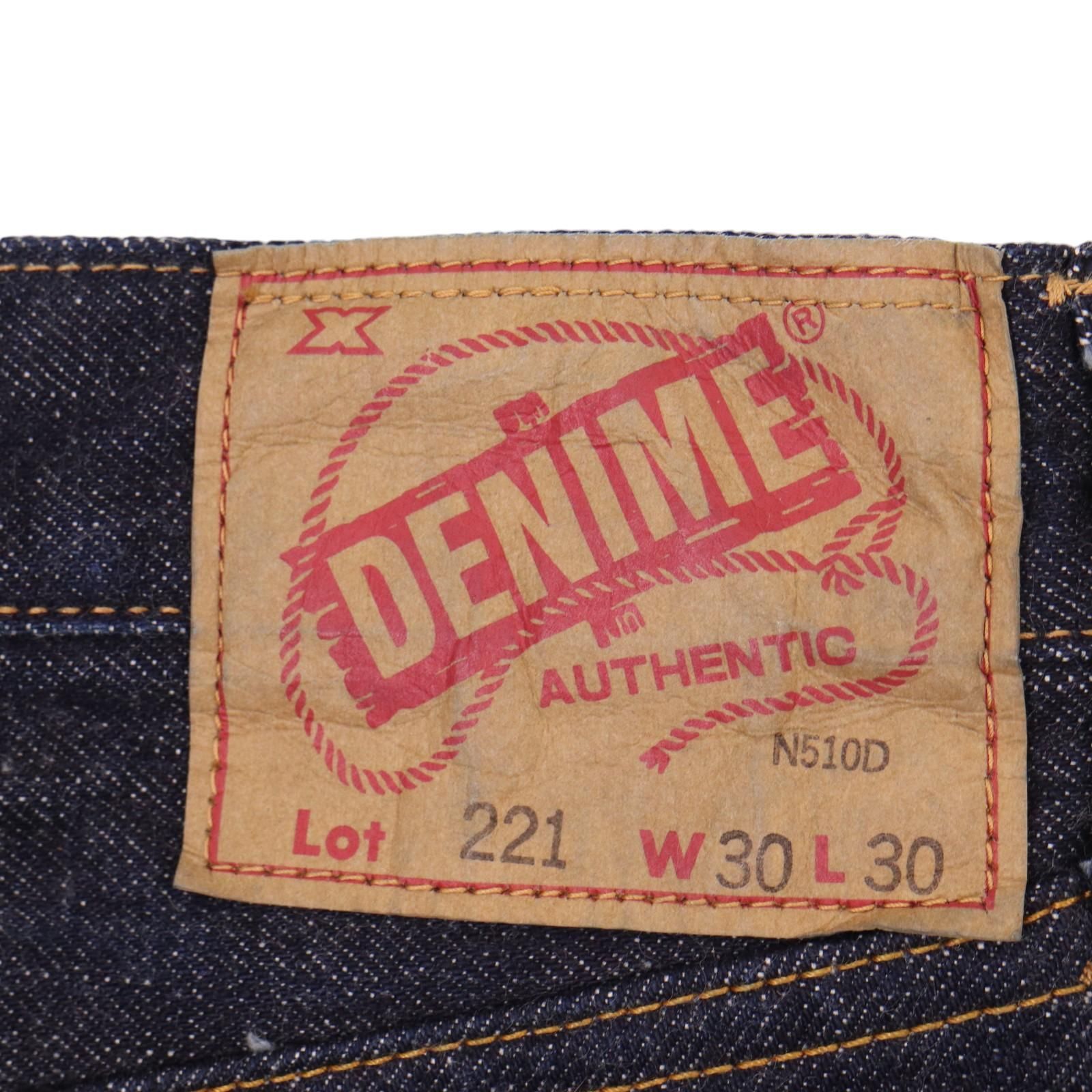 DENIME by WAREHOUSE / 221 BIG E MODEL ドゥニーム ウエアハウス ビッグEモデル ボタンフライ セルビッチ デニム パンツ ジーンズ 表記サイズ30　【2408】