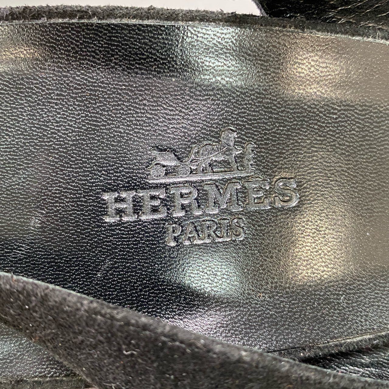 1k12 HERMES エルメス ジョイ ラインストーン装飾 ヒールサンダル  