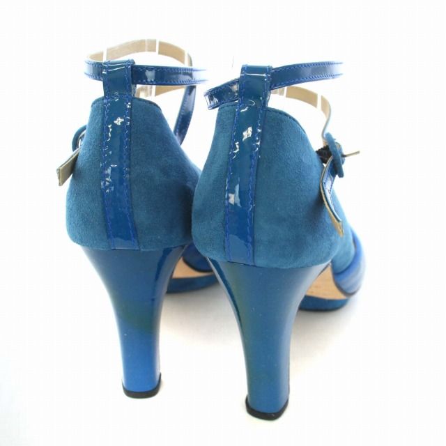 レペット Repetto パンプス ラウンドトゥ エナメル スエード