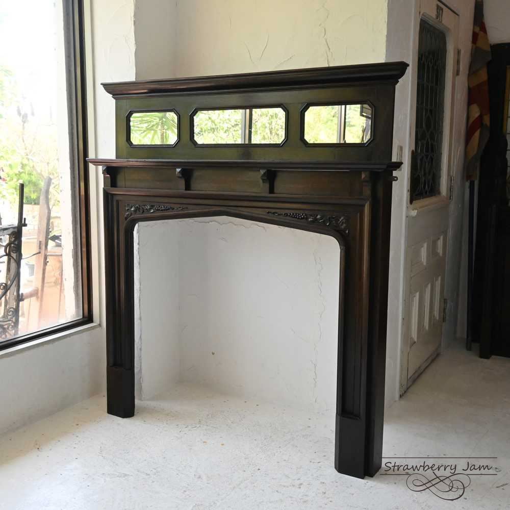 IFU-365 英国アンティーク マントルピース 装飾 ミラー 暖炉 イギリス IFU-365 英国アンティーク マントルピース 装飾 壁掛け ミラー