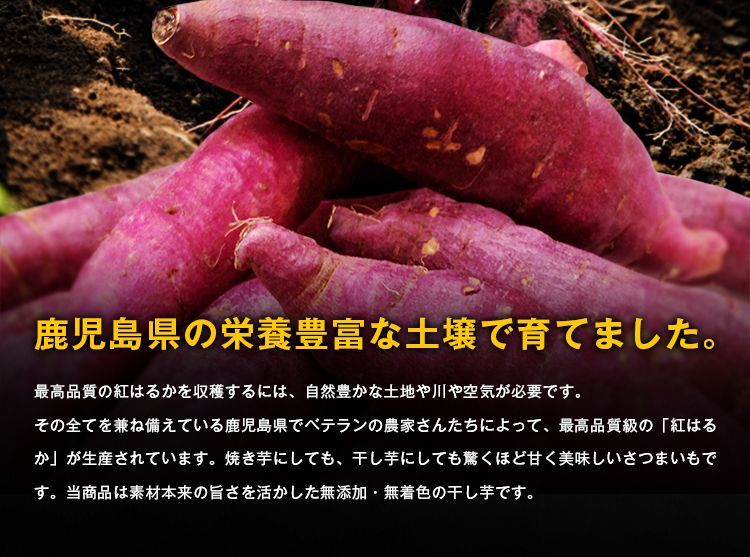 干し芋 紅はるか 130g×3袋 送料無料 鹿児島 無添加 スイーツ [メール便]
