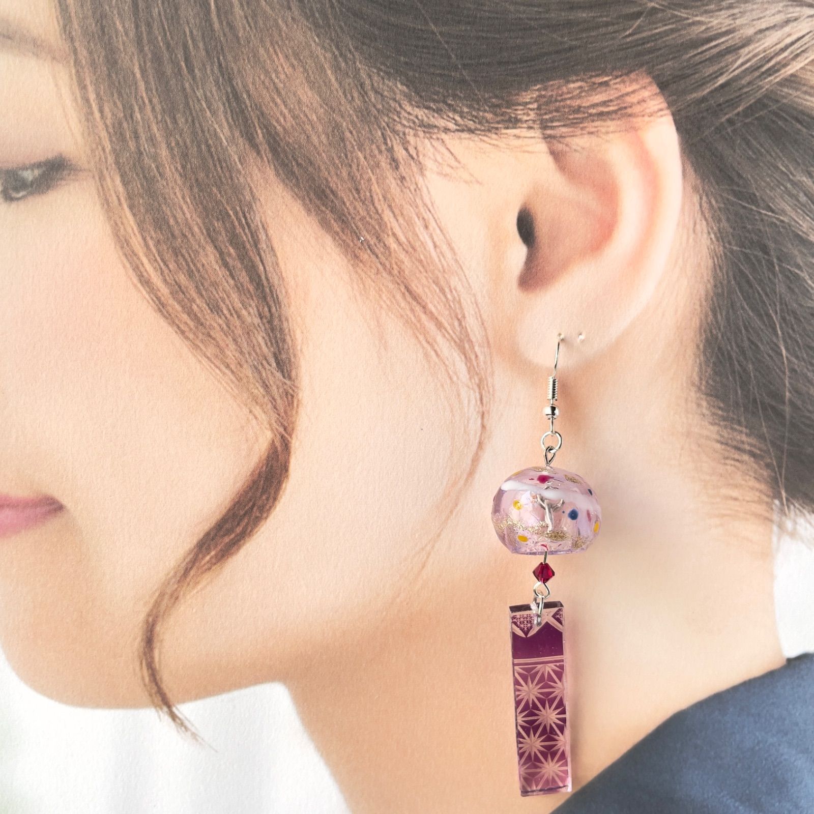 パフェ様　ご購入　おまとめページ　風鈴ピアス　イヤリング NO.2426 風鈴ピアス◦イヤリング ハンドメイド - メルカリ