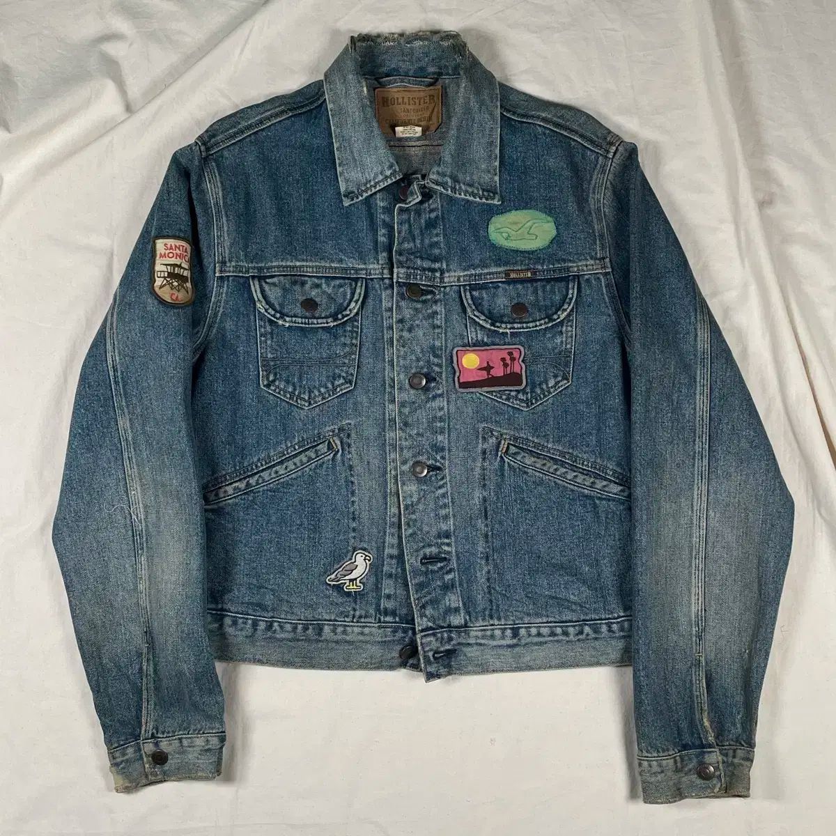 Hollister Co.::デニムジャケット[RESALE] Vintage Hollister Co. Womens Jean Jacket 100% Cotton Blue
