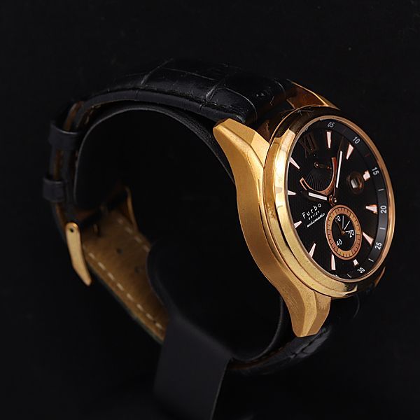 フルボデザインF9003 自動巻き腕時計 黒