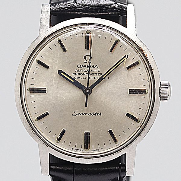 デットストック級 稼働 オメガ シーマスター AT/自動巻 シルバー文字盤