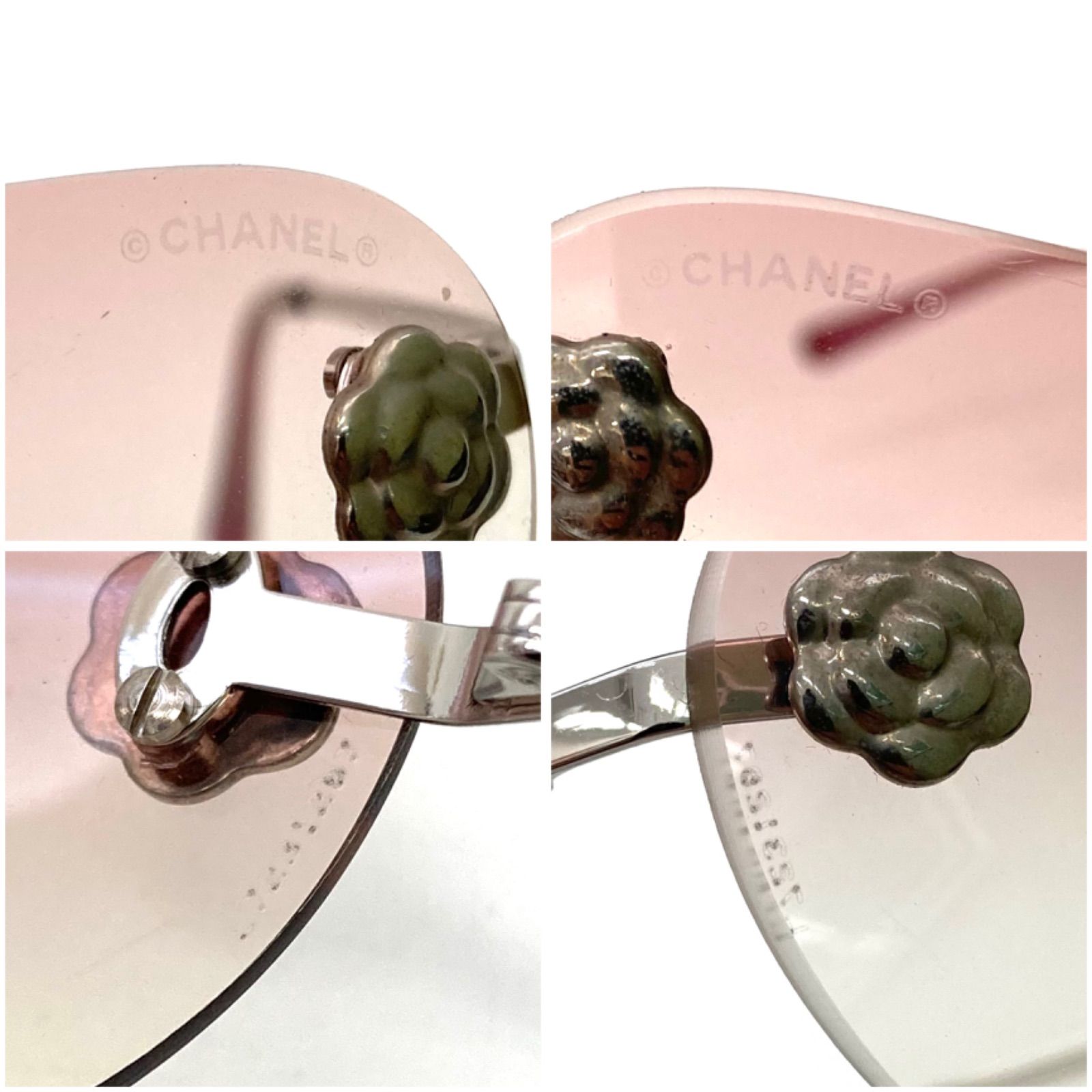 CHANEL サングラス パープル　リボン 美品】シャネル CHANEL サングラス リボン グラサン むらさき