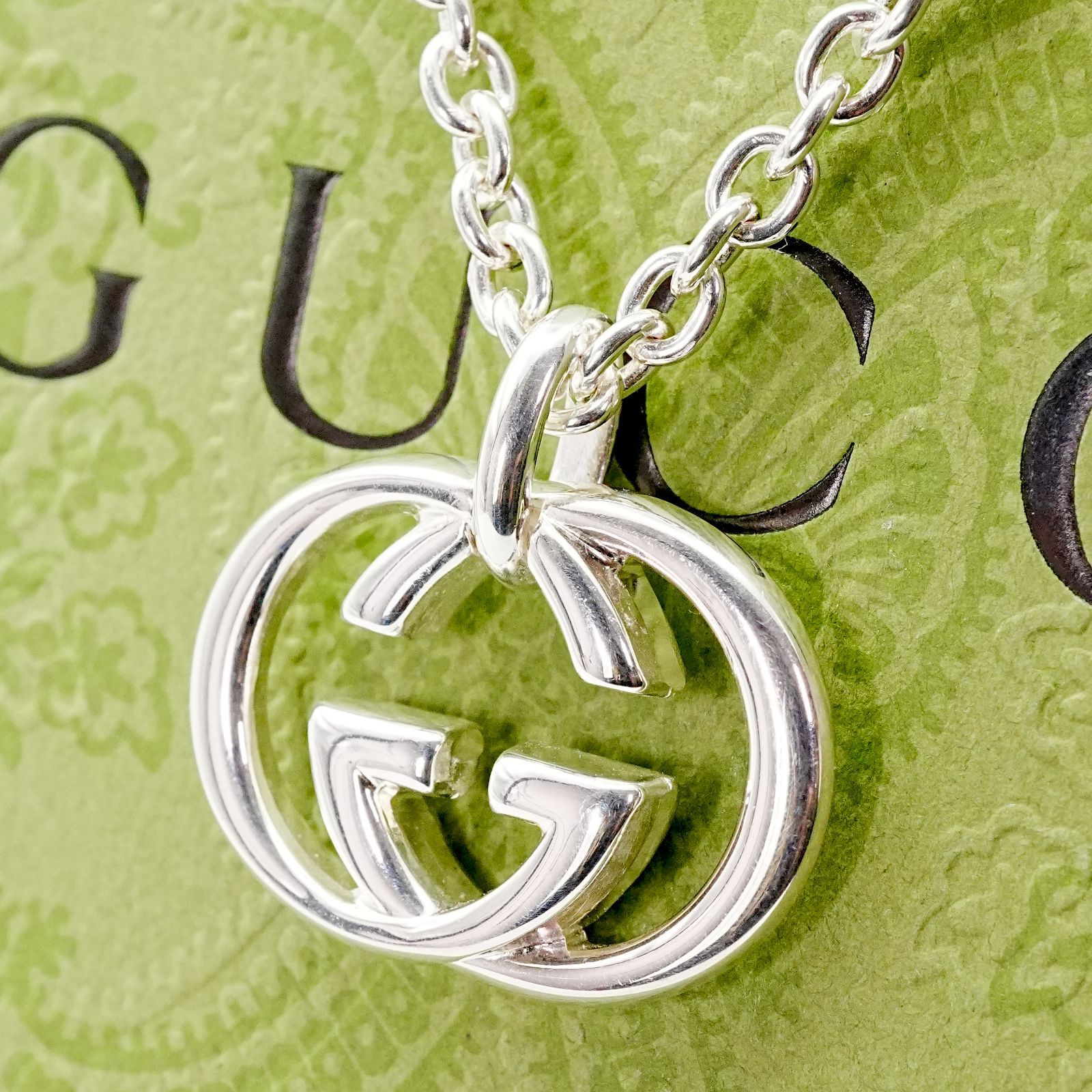 グッチ インターロッキング G シルバー ネックレス 24-4114