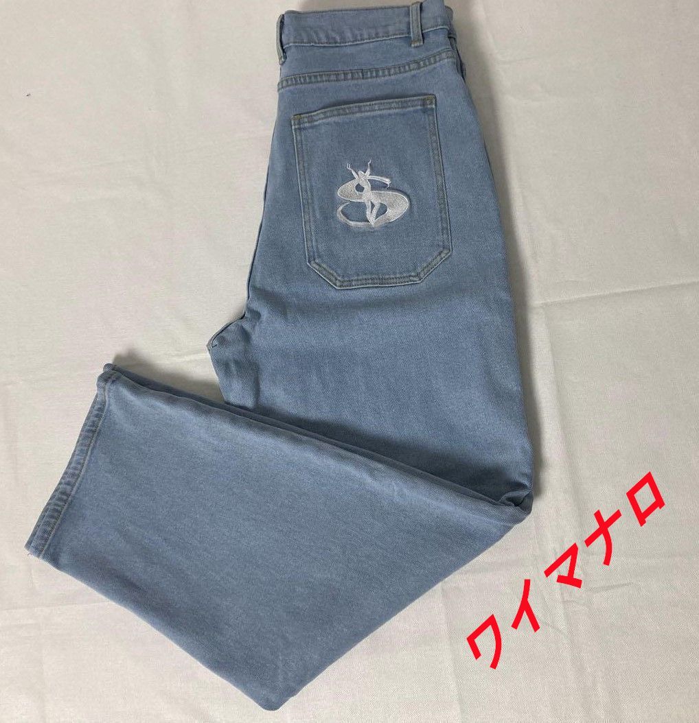 新品未使用 yardsale phantasy jeans Light Denim スケートボード 