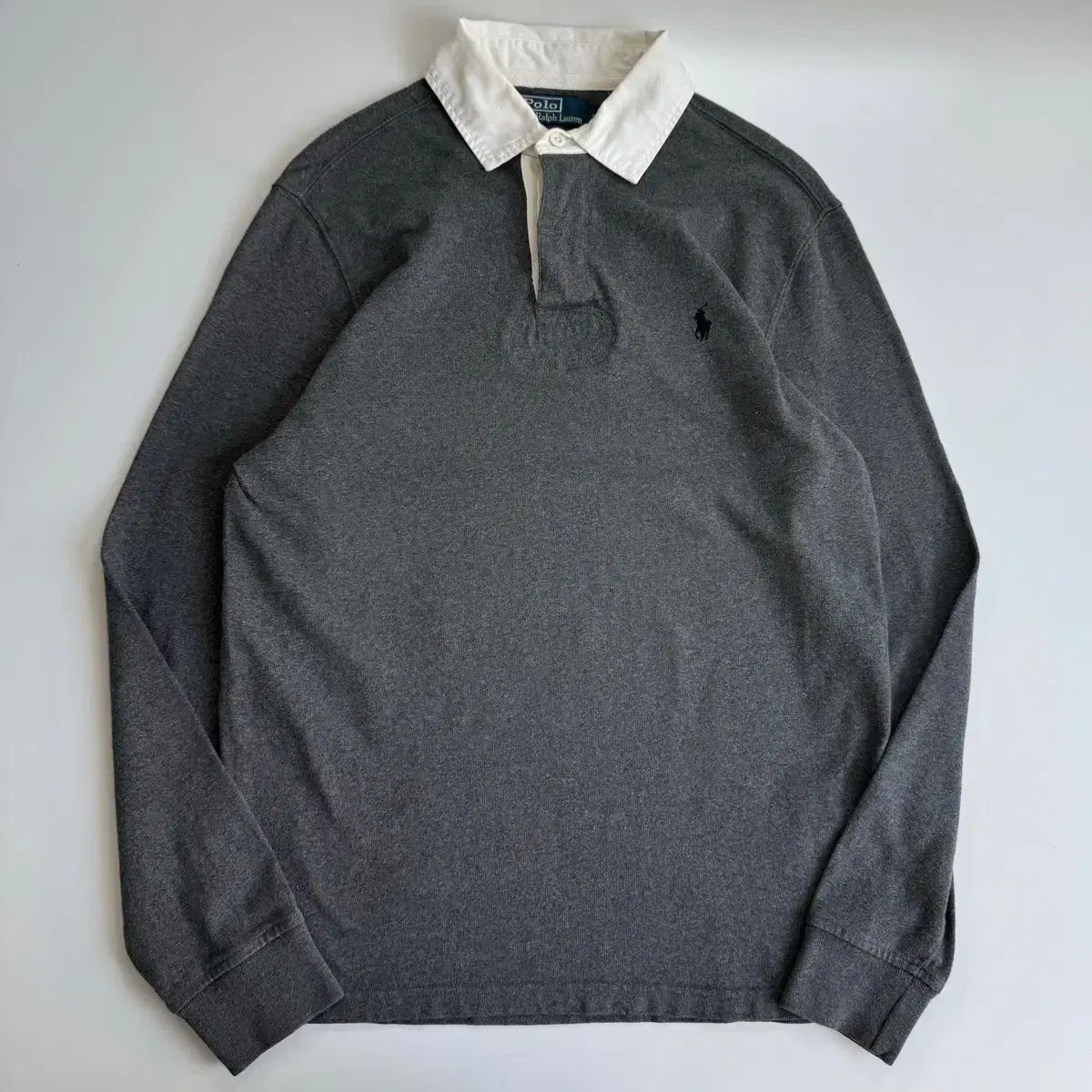 Polo ポロ Ralph Lauren ラルフローレン 刺繡 グレー 象徴的な ラグビーシャツ