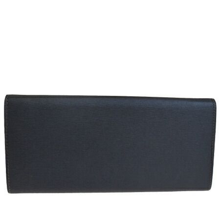 中古】 美品 ダンヒル dunhill 二つ折り 長財布 ブラック レザー