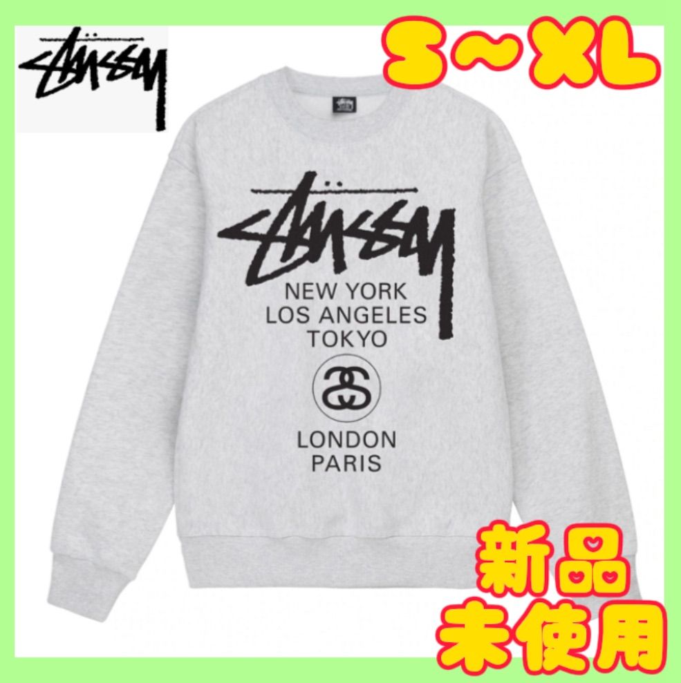 ステューシー USAプリント 長袖 トレーナー スウェット 裏起毛 ステューシー USAプリント 長袖 トレーナー スウェット 裏起毛