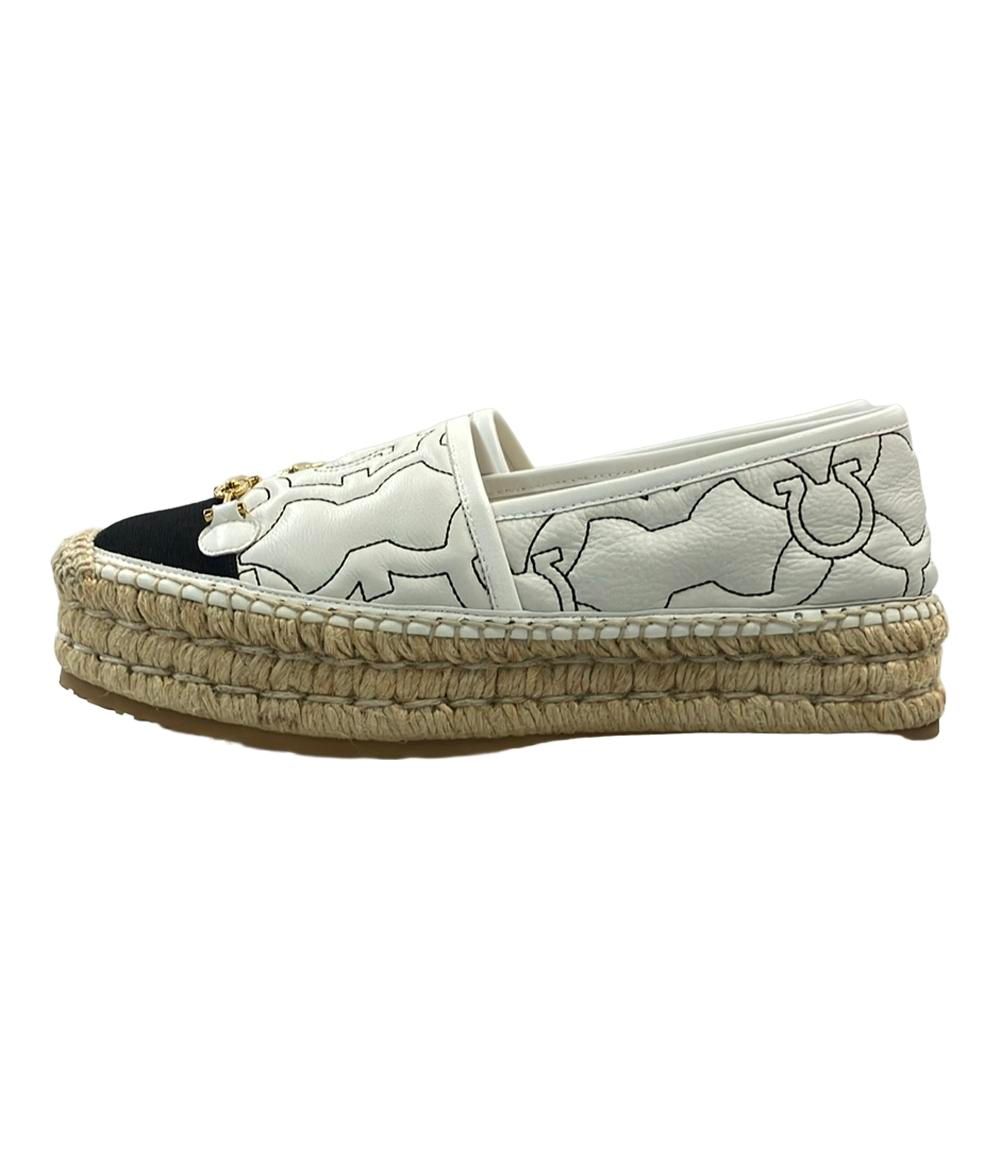 サルヴァトーレフェラガモ スリッポン エスパドリーユ レディース SIZE 7 L Salvatore Ferragamo