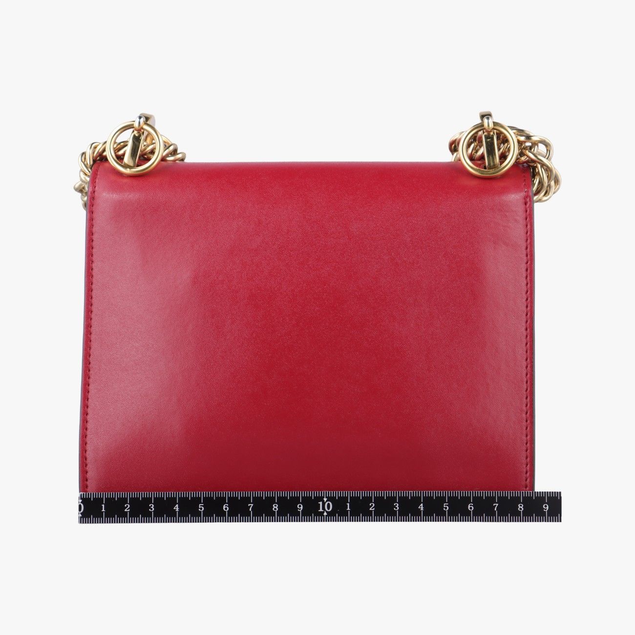 フェンディFendiスタッズ キャナイレッド×ブラックレザー8M03818M0381 A5PM 198-8241