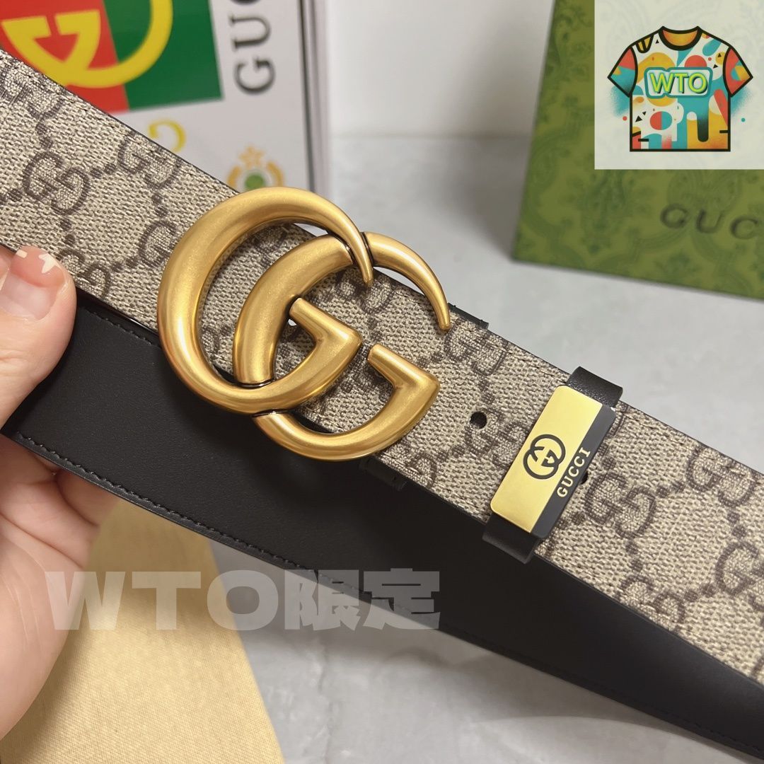 美品　GUCCI グッチ　ベルト　高級 GUCCI(グッチ) ベルト74053・212956 74053・212956 ベージュ