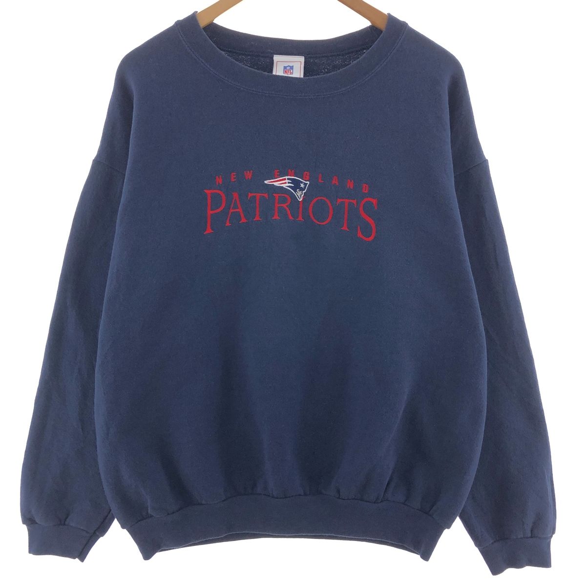 古着 NFL NEW ENGLAND PATRIOTS ニューイングランドペイトリオッツ プリントスウェットシャツ トレーナー メンズL/eaa391631