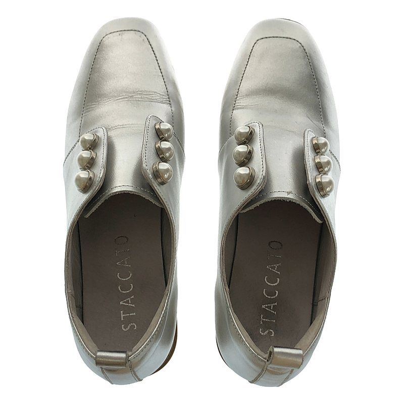 【極美品】STACCATO シルバーメイジーパールプラットフォーム 23 STACCATO｜メイジーパールプラットフォーム | Rakuten Fashion