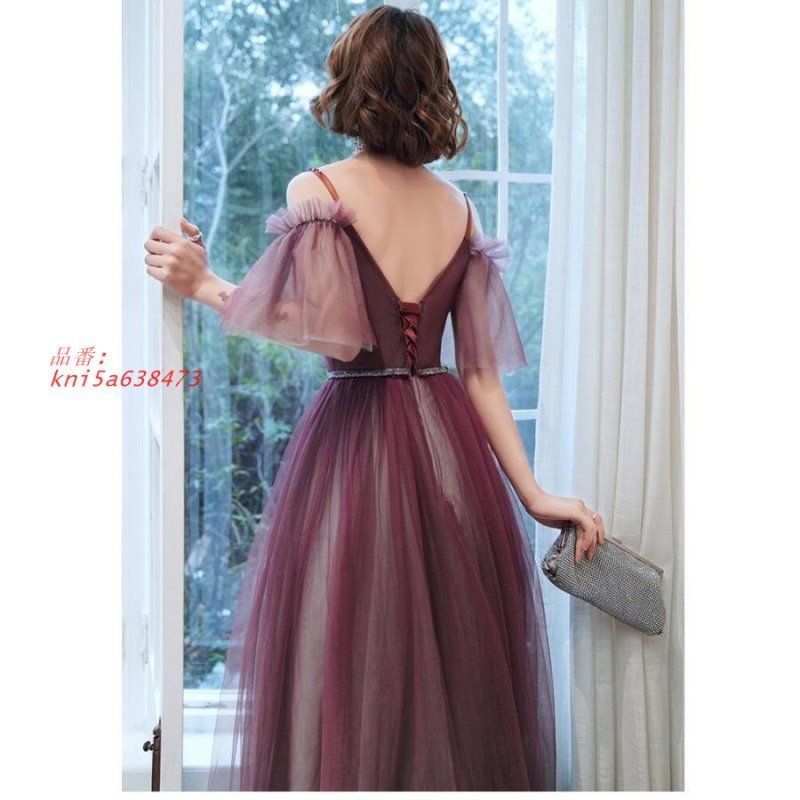 ロング丈ドレス ウエディングドレス パーティードレス 上品 結婚式 Vネックワンピース 40代 きれいめ 披露宴 大きいサイズ お呼ばれ卒業式 20代 30代 発表会 kni5a638473 WWW_MORNINGWALKER_COM