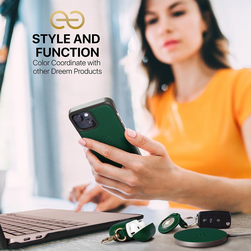 フィボナッチ Fibonacci 2イン1 財布型ケース Apple iPhone 14 Dreem Plus用 - ヴィーガンレザー製 マグネット着脱式 耐衝撃 携帯電話ケース RFIDカード保護機能 2通りに使えるフリップスタンド付き -