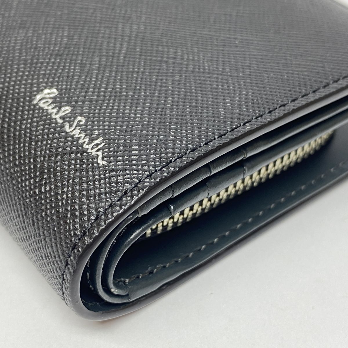 ポールスミス ブライトストライププラー 2つ折り財布 特典・正規品