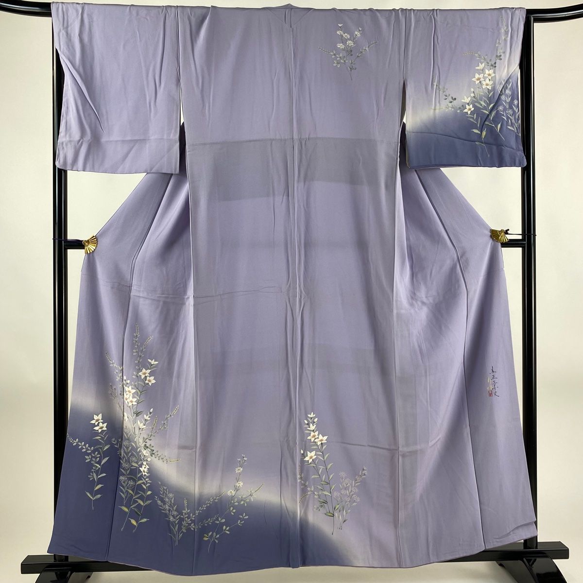 ★専用★未使用品 色無地 水色 身丈160cm 裄丈66.5cm 縫いの一つ紋 ☆専用☆未使用品 色無地 水色 身丈160cm 裄丈66.5cm 縫いの一つ