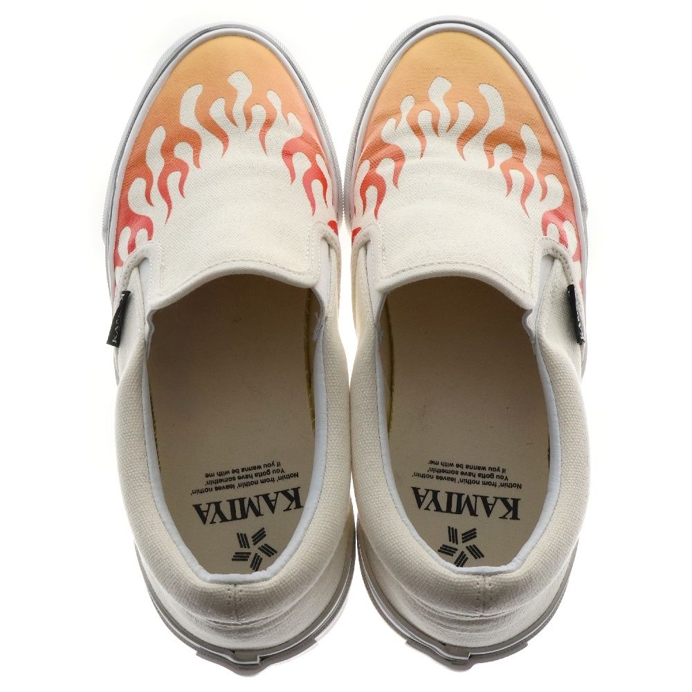 KAMIYA (カミヤ) Cornell Fire Pattern Vulcanized Slip on Sneaker  