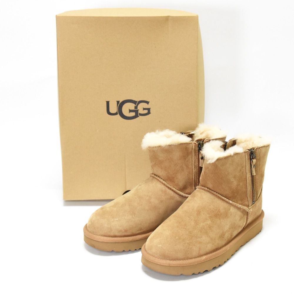 UGG CLASSIC MINI DOUBLE ZIP 23cmブーツ