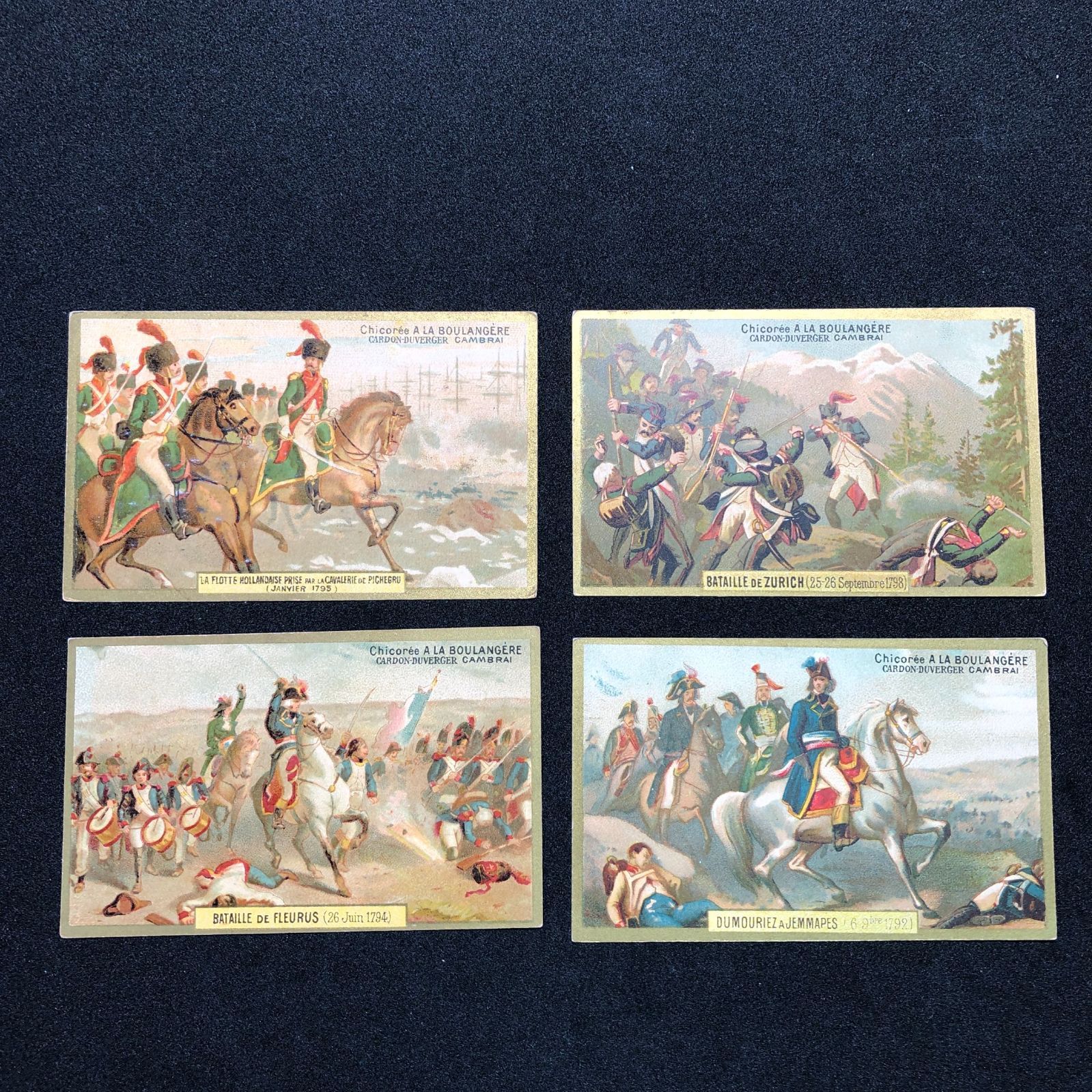 まとめ売り クロモカード ジャンクジャーナル フランス アンティーク 4枚 セット! クロモカード フランス アンティーク ※シャンクジャーナル